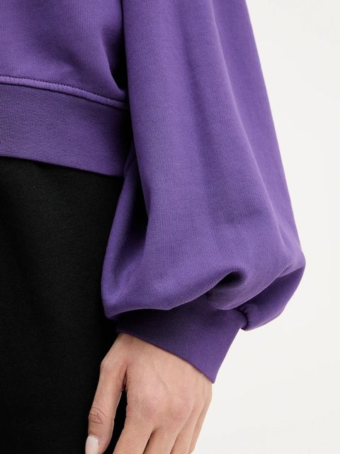 Pinko bluza bawełniana damska kolor fioletowy gładka 105510 A2RB