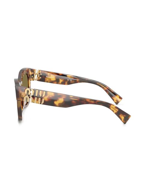 Miu Miu Eyewear oversize-frame sunglasses - Brown