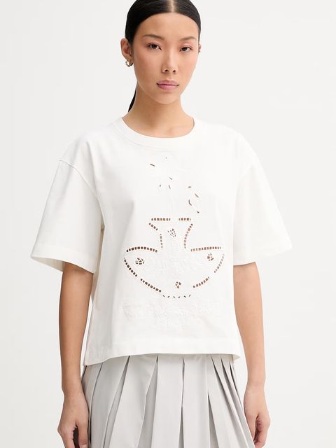 MUNTHE T-shirt damski bawełniany NELLAMY - zdjęcie produktu nr 1