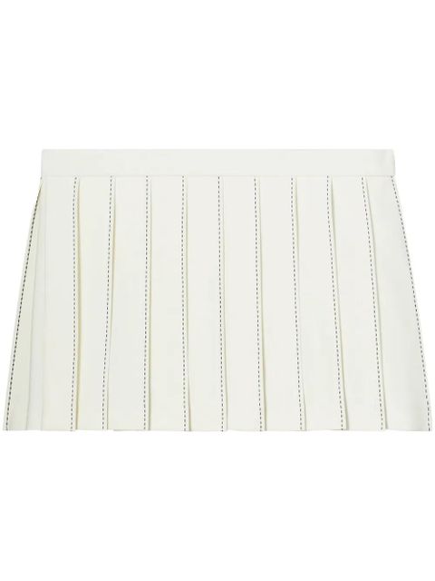Tory Burch pleated mini skirt - White - zdjęcie produktu nr 1