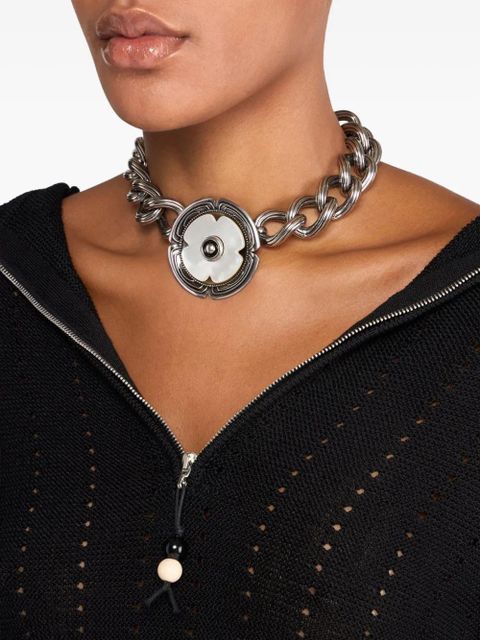 ETRO floral-motif necklace - Silver - zdjęcie produktu nr 2