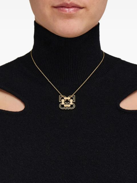 Ferragamo Gancini-pendant necklace - Gold