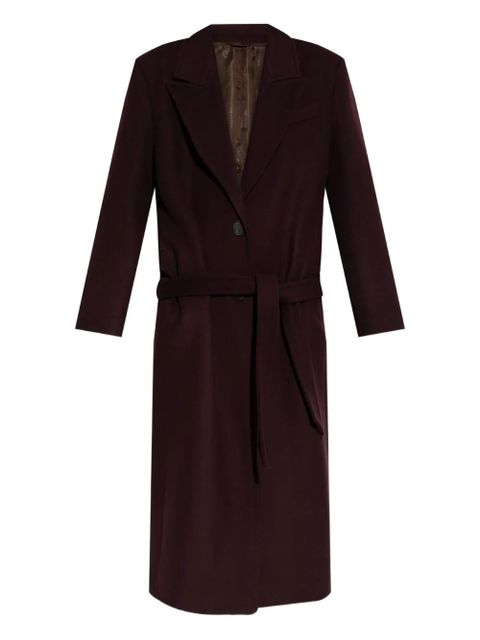 The Attico belted wool coat - Red - zdjęcie produktu nr 1