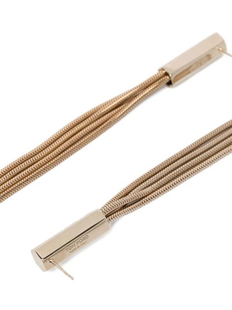 TOM FORD chain tassel earrings - Gold