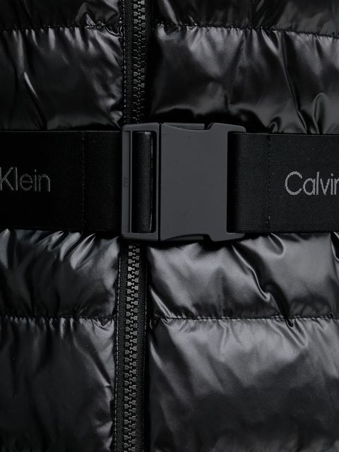 Calvin Klein bezrękawnik kolor czarny przejściowy LV044D562G