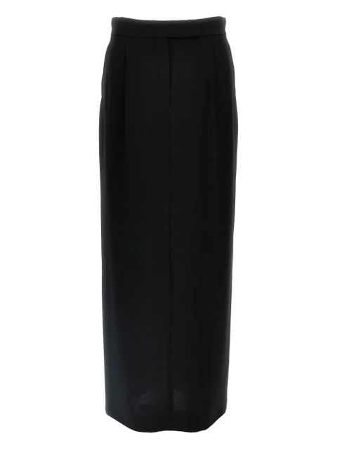 Max Mara pleated back-split midi skirt - Black - zdjęcie produktu nr 1