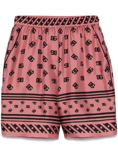 Dolce & Gabbana DNA logo-print shorts - Pink - zdjęcie produktu nr 1