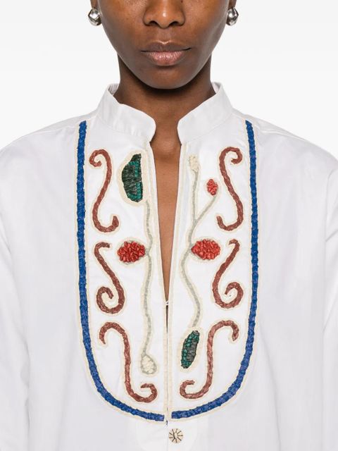 ALEMAIS Velora embroidered blouse - Neutrals