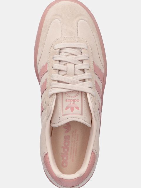 adidas Originals sneakersy zamszowe Sambae W damskie kolor różowy JS3956