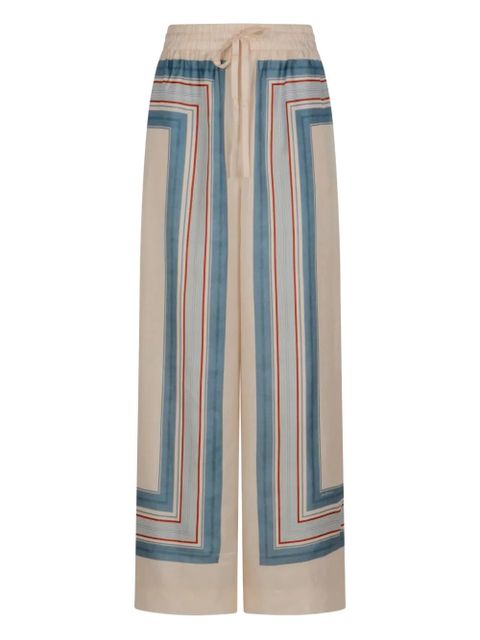 ZIMMERMANN striped drawstring trousers - Neutrals - zdjęcie produktu nr 1