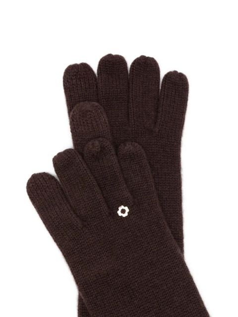 Maje flower-embellished gloves - Brown - zdjęcie produktu nr 2