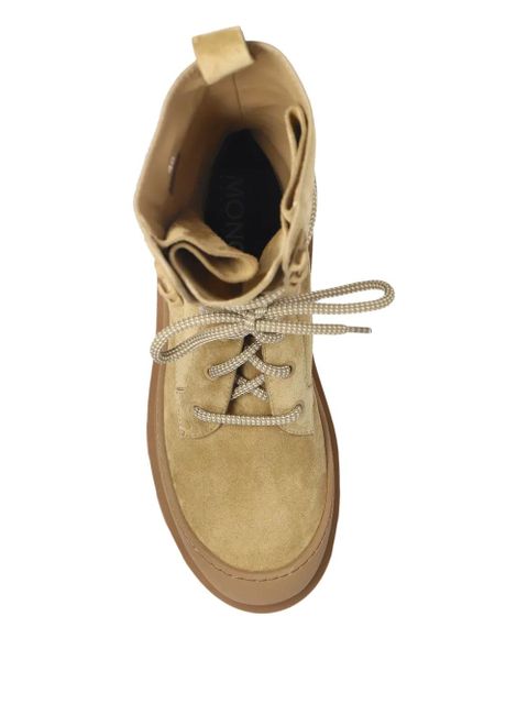 Moncler logo-patch suede boots - Brown - zdjęcie produktu nr 2