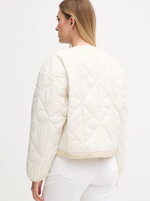 Calvin Klein Jeans kurtka dwustronna kolor beżowy przejściowa oversize LV044D511G