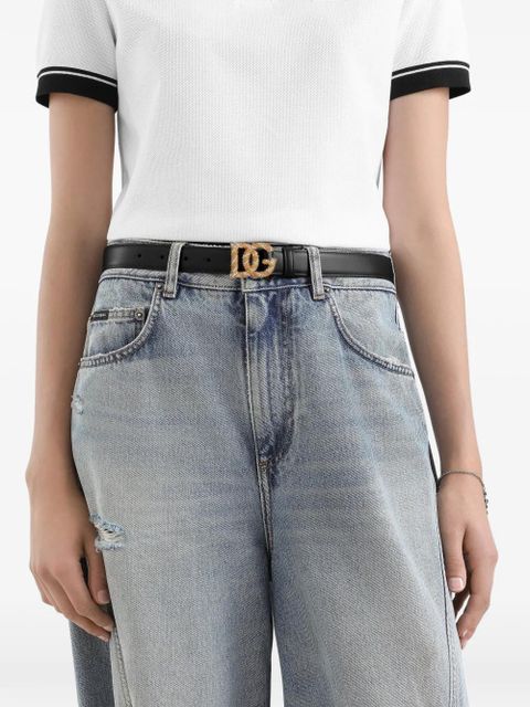 Dolce & Gabbana logo buckle belt - Black - zdjęcie produktu nr 2