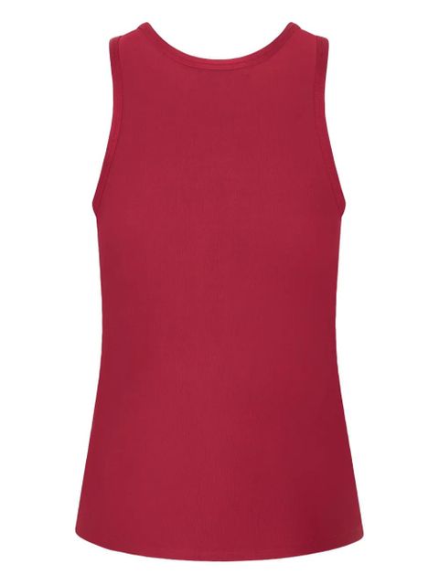 Rabanne ruched sleeveless top - Red