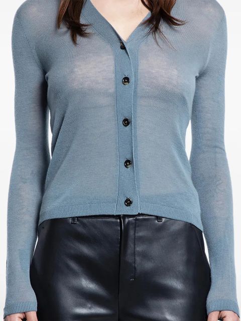 Max Mara Derrick button V-neck cardigan - Blue - zdjęcie produktu nr 2