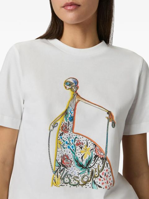 Missoni print short-sleeve T-shirt - White