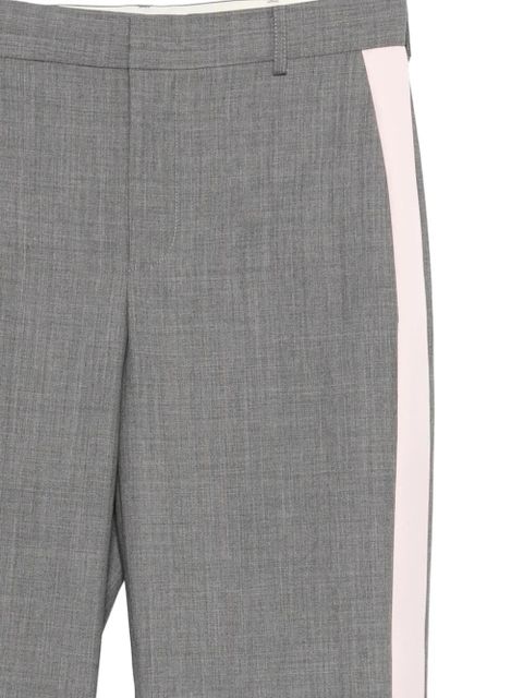 Moschino side-stripe trousers - Grey