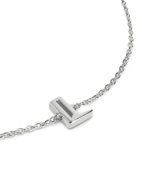 Monica Vinader initial l chain bracelet - Silver