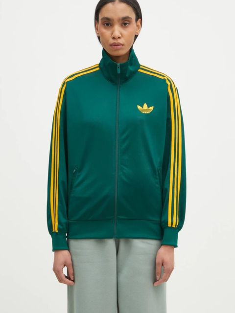 adidas Originals bluza Firebird damska kolor zielony wzorzysta JP2299 - zdjęcie produktu nr 1