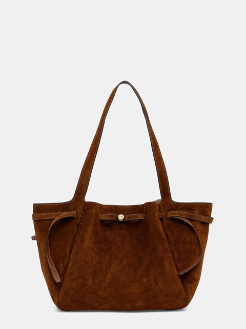 Tory Burch torebka zamszowa Romy Suede Tote - zdjęcie produktu nr 1