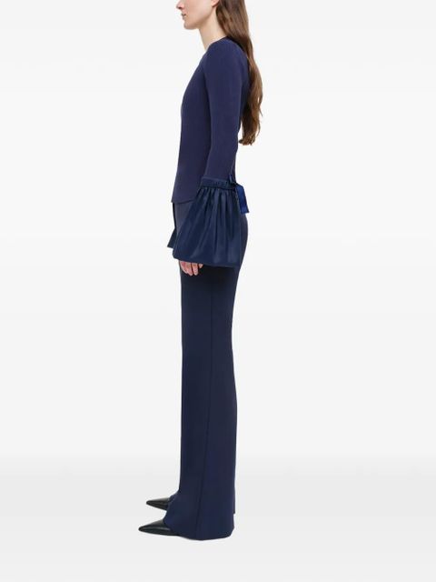 Simkhai Agata taffeta knitted top - Blue - zdjęcie produktu nr 2