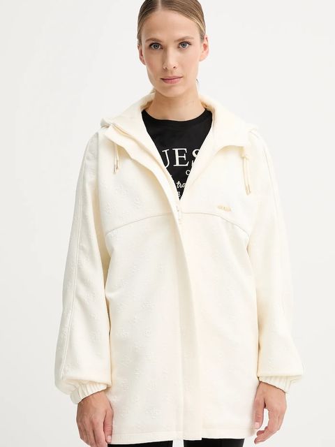 Guess kurtka PEONY kolor beżowy przejściowa oversize V5YQ05 KBSL2 - zdjęcie produktu nr 1