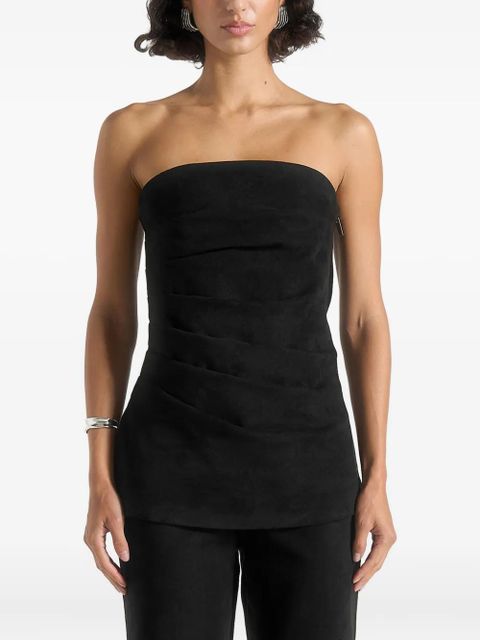 Manière De Voir Laurena tacked-detail bandeau top - Black - zdjęcie produktu nr 1