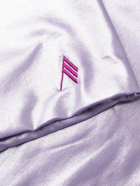 The Attico metallic sheen beach cover-up - Purple - zdjęcie produktu nr 2