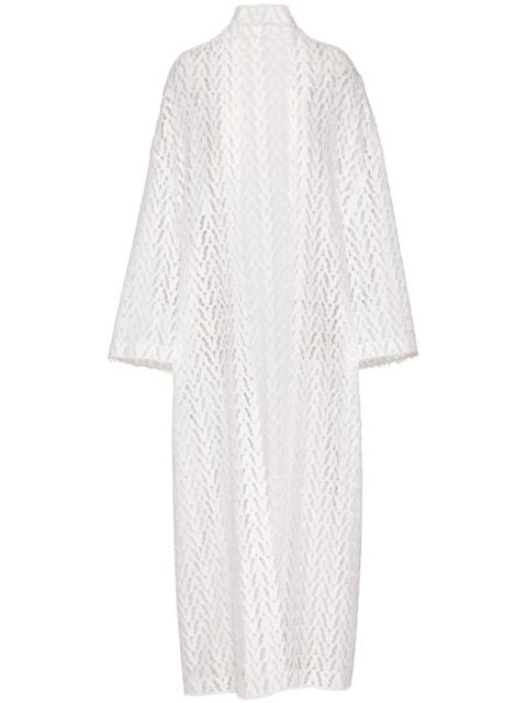 Valentino Garavani long-sleeve lace kimono - White - zdjęcie produktu nr 2