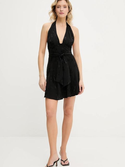 Answear.LAB sukienka kolor czarny mini rozkloszowana - zdjęcie produktu nr 2