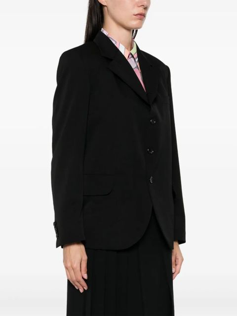 Comme Des Garçons single-breasted wool blazer - Black