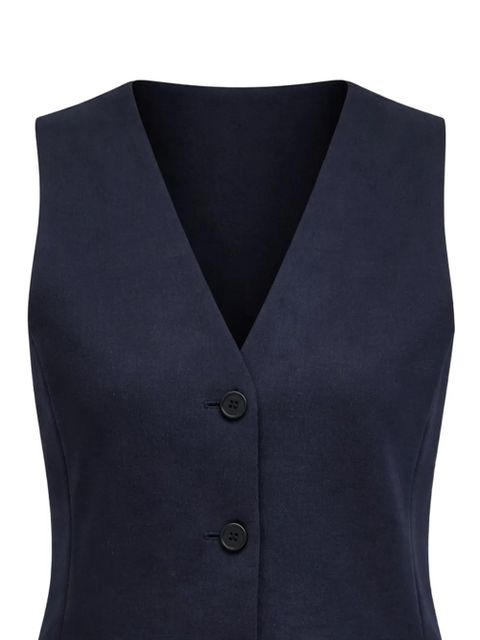 Weekend Max Mara buttoned V-neck waistcoat - Blue - zdjęcie produktu nr 2