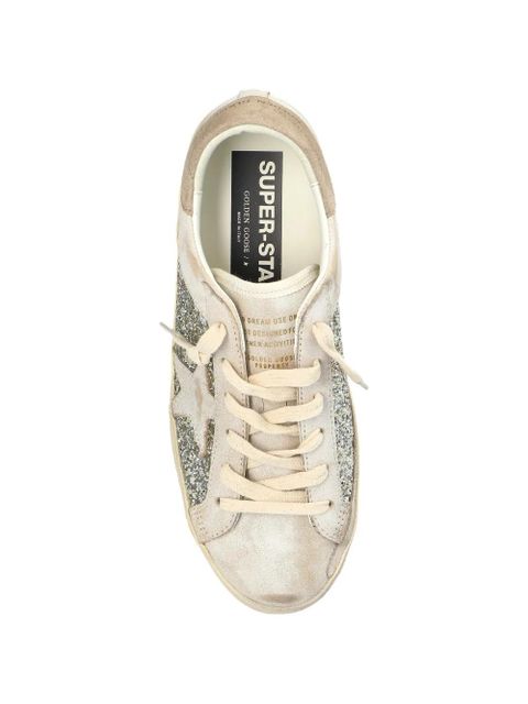 Golden Goose Super-Star glitter-detail sneakers - Neutrals