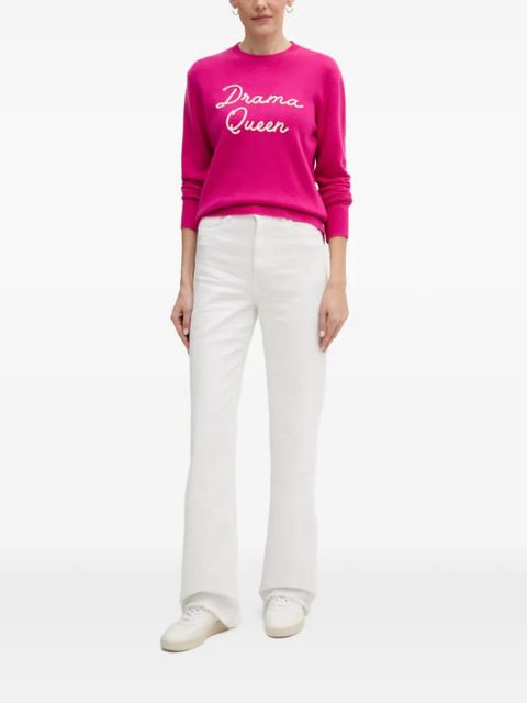 MC2 Saint Barth front-lettering logo sweater - Pink