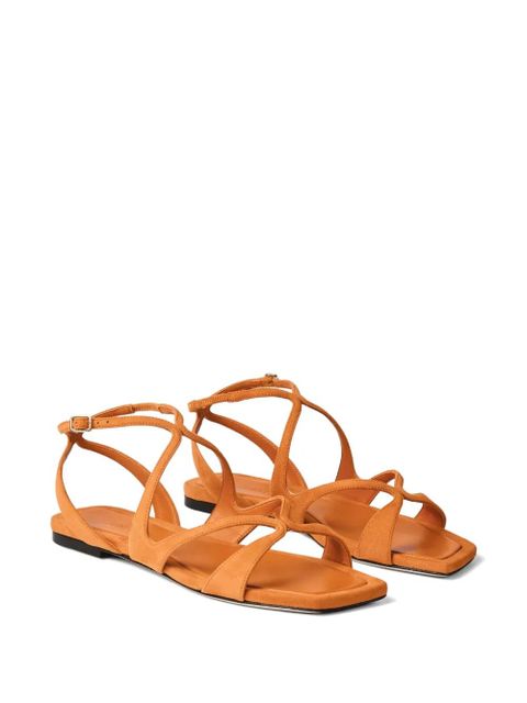 Jimmy Choo Alya ankle strap flat sandals - Orange - zdjęcie produktu nr 2