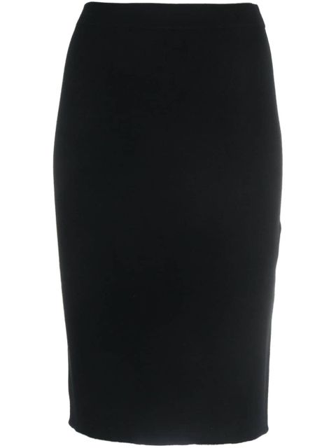Saint Laurent fine-knit pencil skirt - Black - zdjęcie produktu nr 1