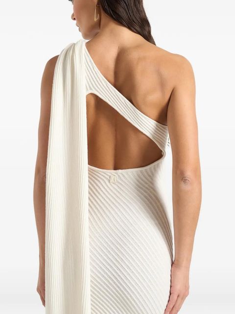 Manière De Voir Laya scarf midi dress - Neutrals