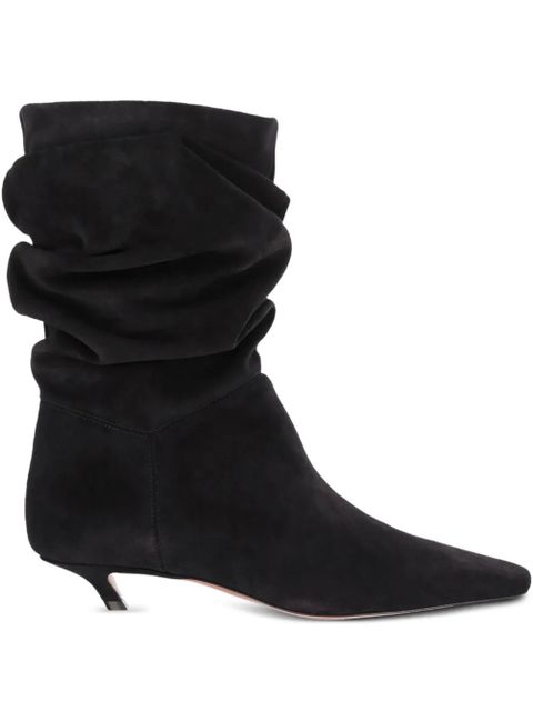 Amina Muaddi Jamie ruched ankle boots - Black - zdjęcie produktu nr 1