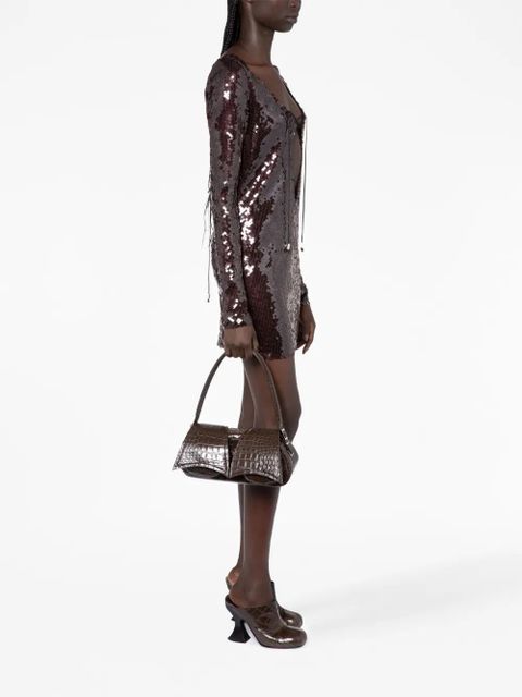 16Arlington Solarium sequin-embellished dress - Brown