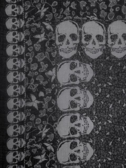 Zadig&Voltaire Kerry Garden skull scarf - Grey - zdjęcie produktu nr 2