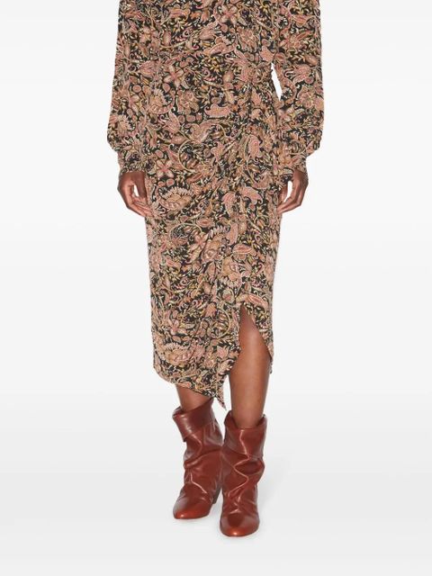 MARANT ÉTOILE Zaine midi skirt - Black