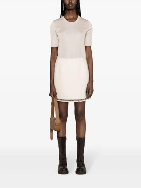 Moncler logo-patch short-sleeve jumper - Neutrals - zdjęcie produktu nr 2