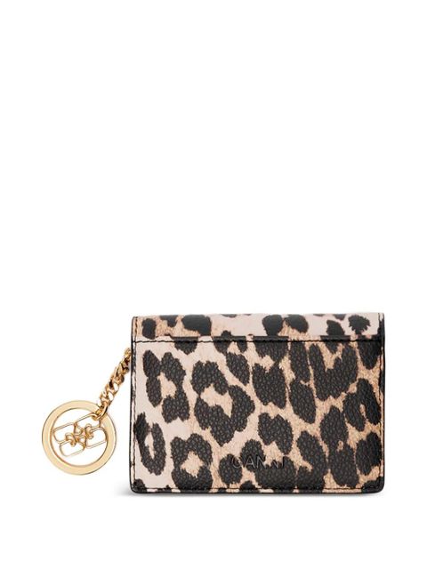 GANNI leopard-print wallet - Neutrals - zdjęcie produktu nr 2
