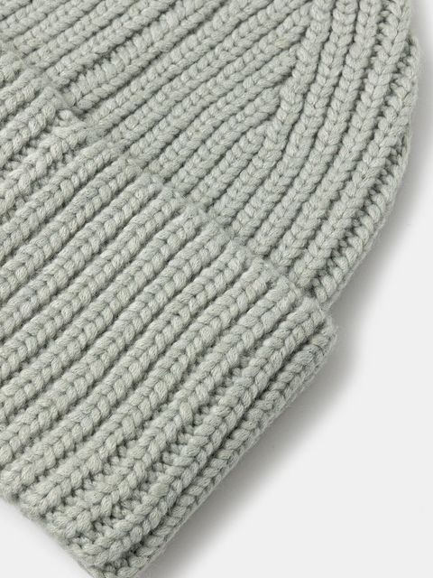 UGG czapka z domieszką wełny kolor turkusowy z grubej dzianiny 20061