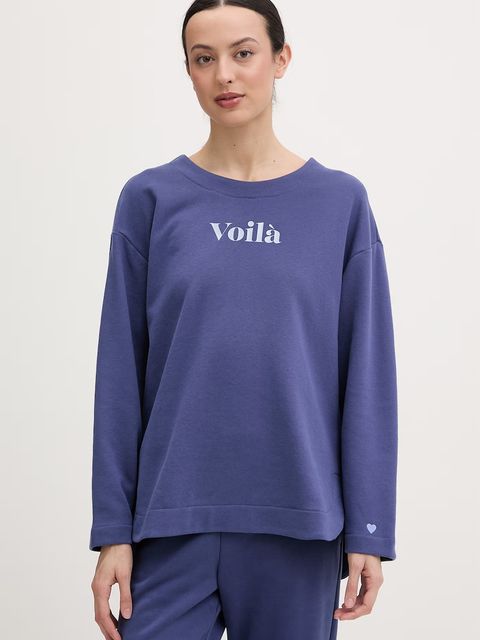 United Colors of Benetton longsleeve piżamowy damski z bawełną - zdjęcie produktu nr 2