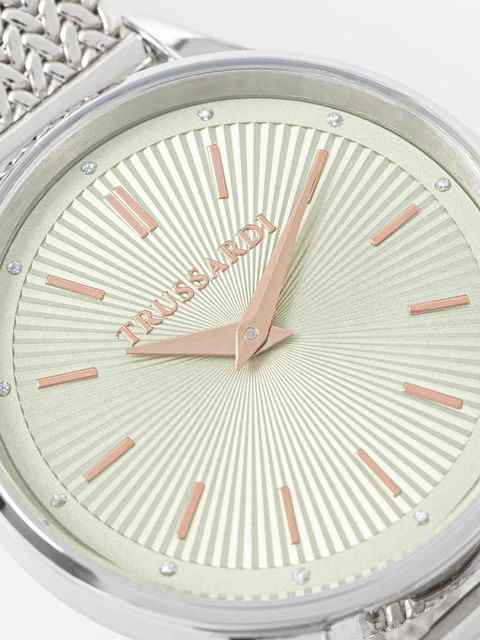 Trussardi zegarek T-STAR damski kolor srebrny R2453152513