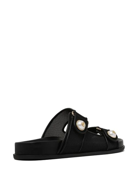 Jimmy Choo Fayence pearl-detail sandals - Black