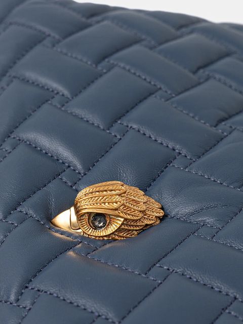 Kurt Geiger London torebka skórzana KENSINGTON kolor granatowy 4370889109 - zdjęcie produktu nr 2