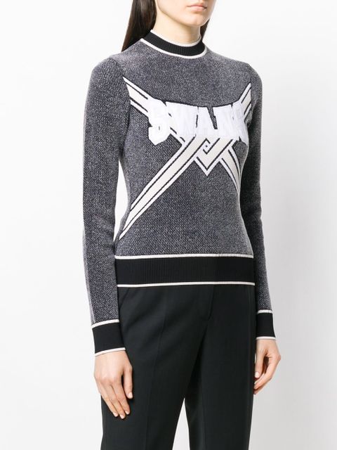 Off-White knitted logo top - Grey